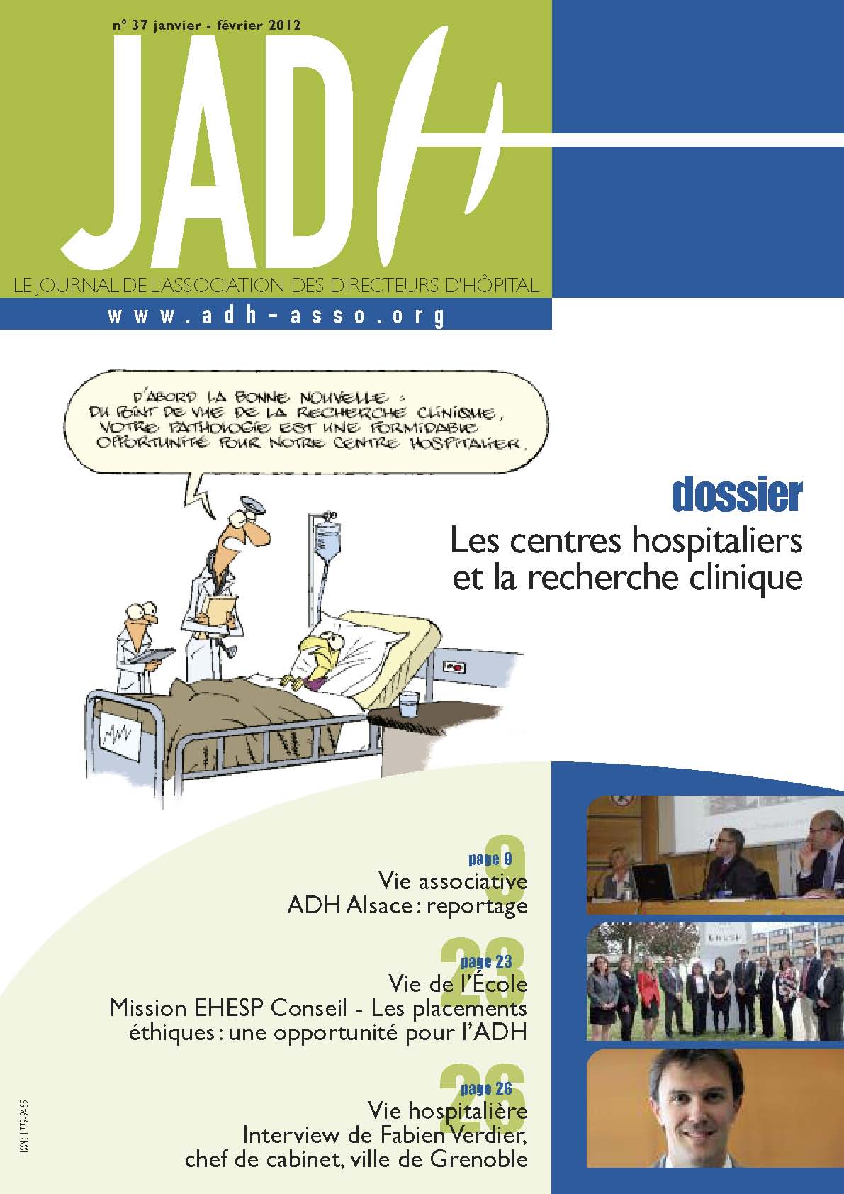 JADH 37 – janvier/février 2012