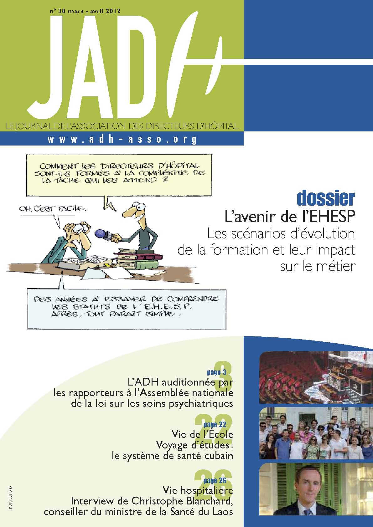 JADH 38 – mars/avril 2012