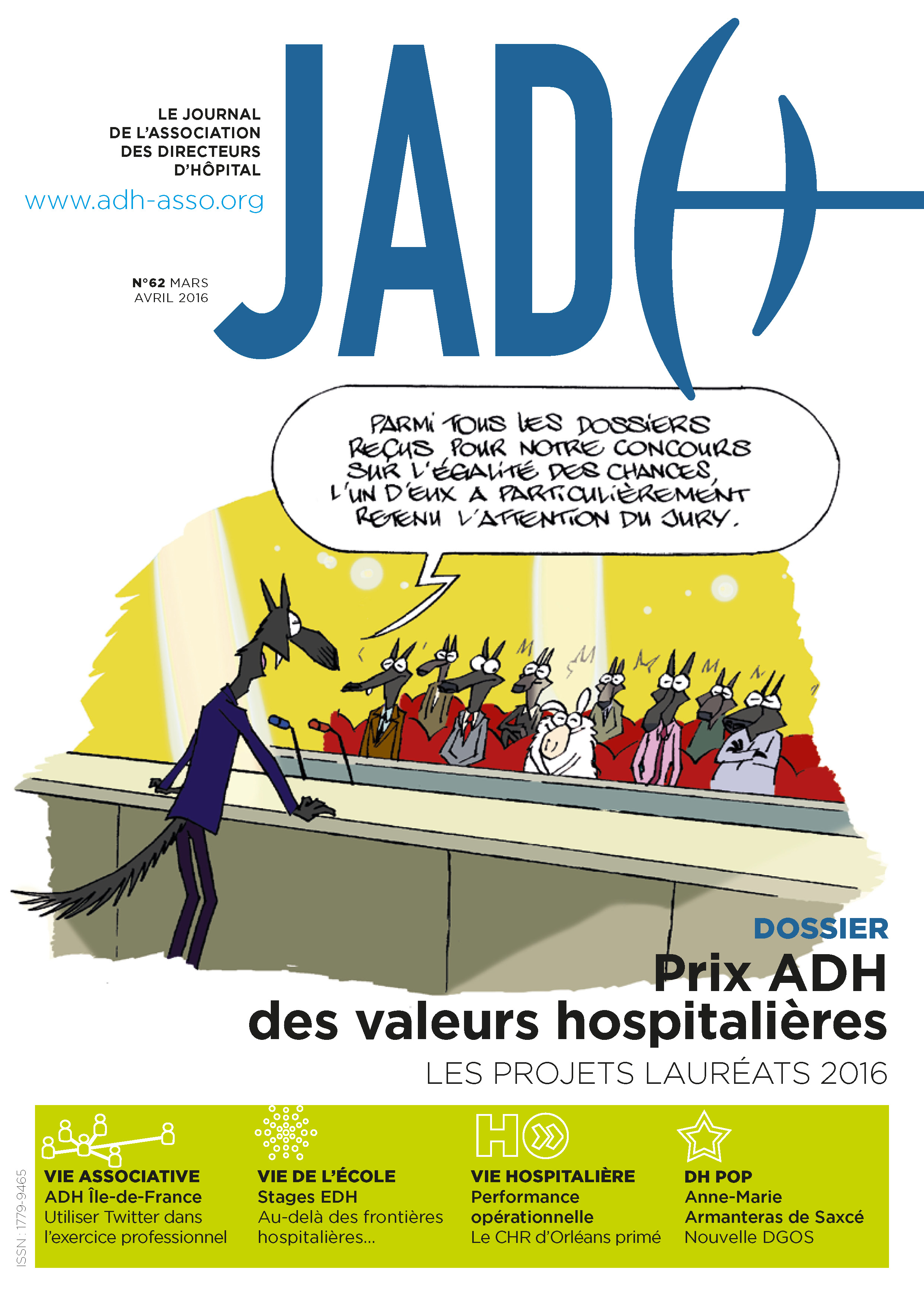 JADH 62 – mars/avril 2016