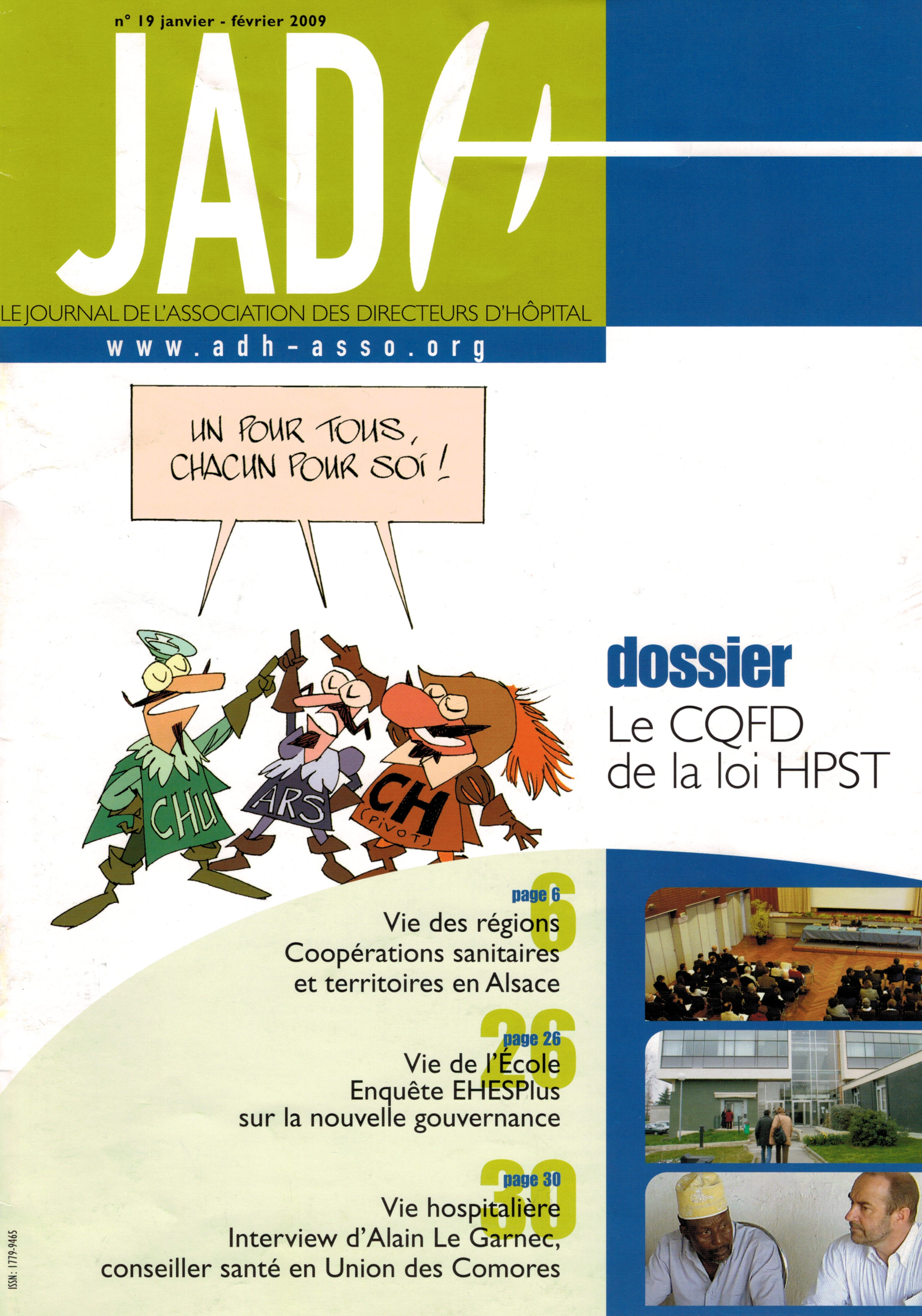 JADH 19 – janvier/février 2009