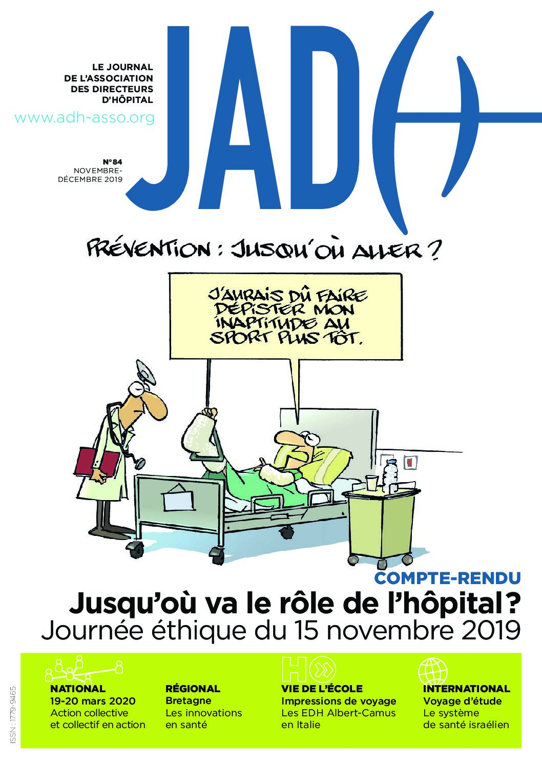 JADH 84 novembre/décembre 2019