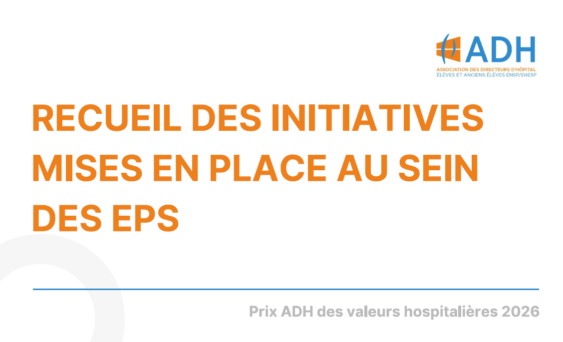Prix ADH 2026 des valeurs hospitalières&nbsp;: découvrez les initiatives des EPS et les lauréats de cette 11e édition